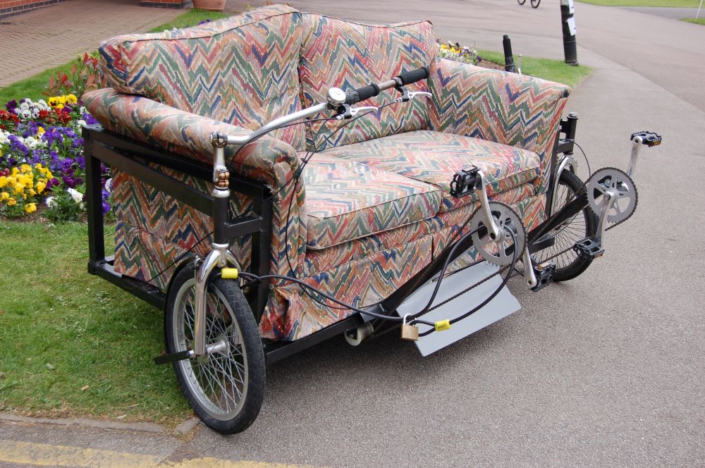 Couch bike for two