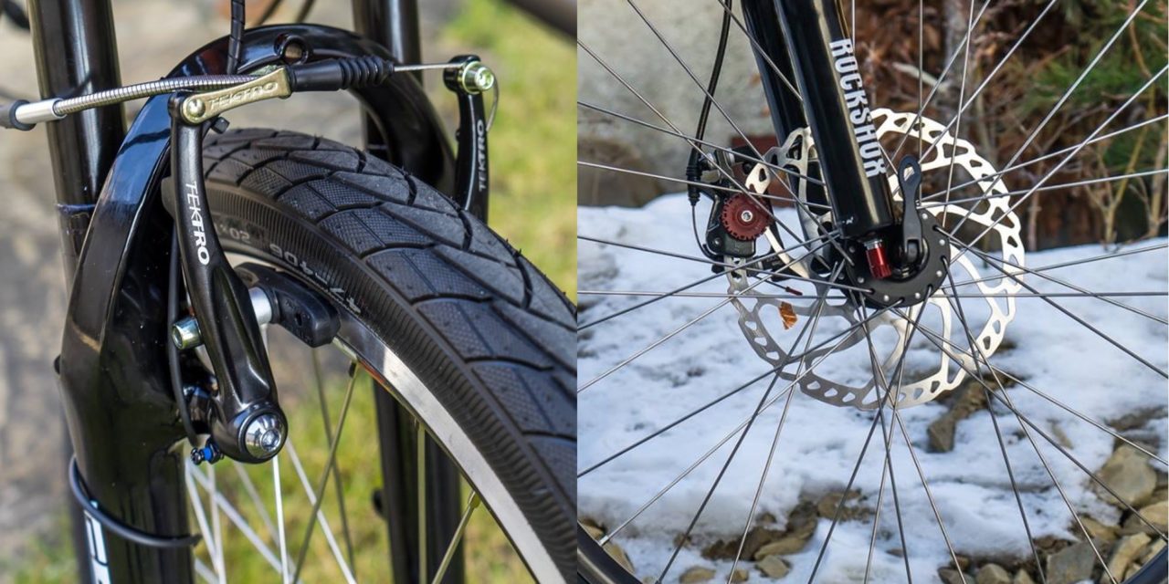 V-brakes vs. disc brakes. What’s better?