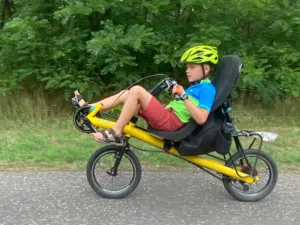recumbent bicycle with 16 inch wheels