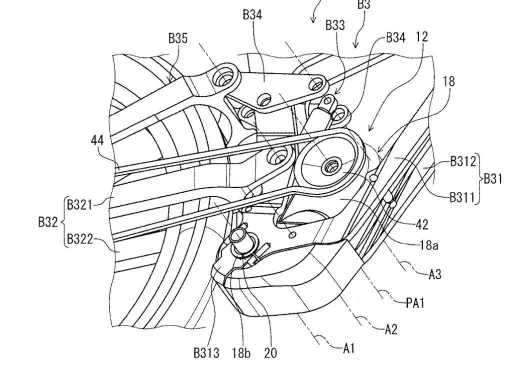 another view of the newly patented Shimano gearbox