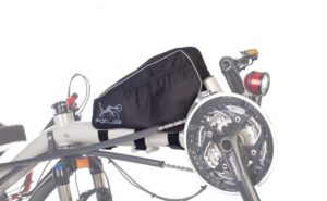 front boom bag on a recumbent