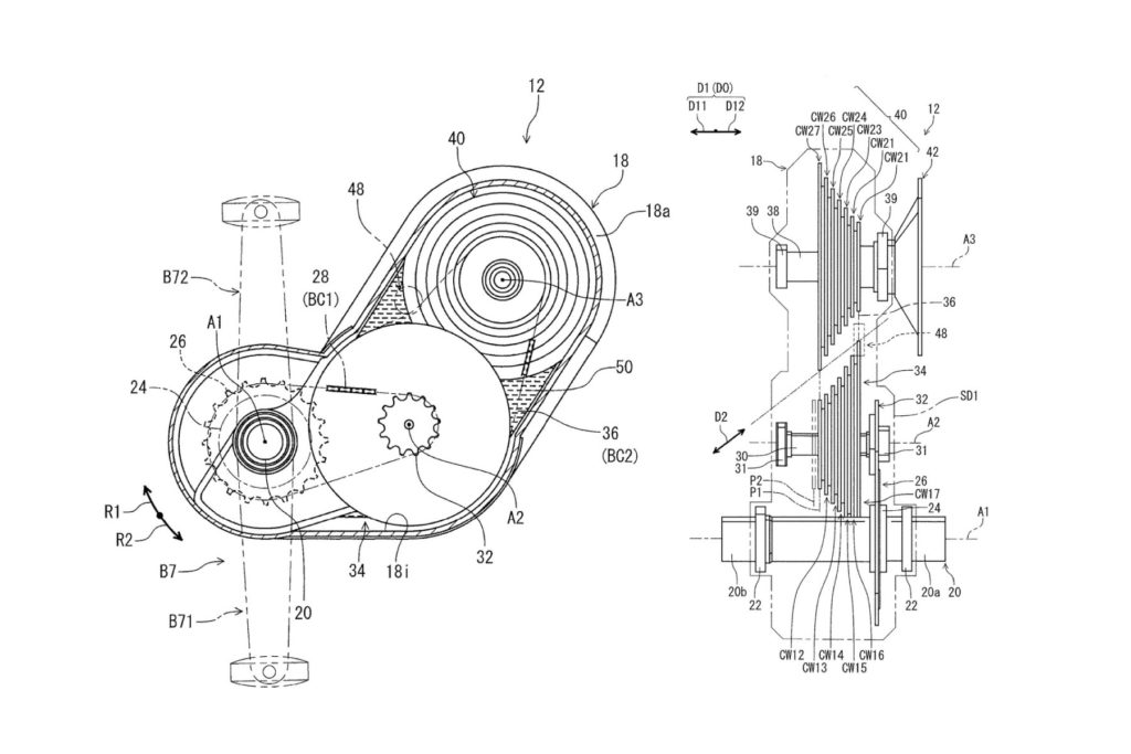 Shimano patented internal gearbox in early 2019