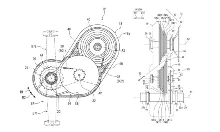 Shimano patented a gearbox in the bike frame