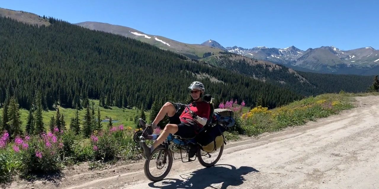 The Great Divide MTB route on a recumbent