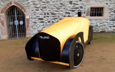 Another plywood velomobile. This time from Germany.