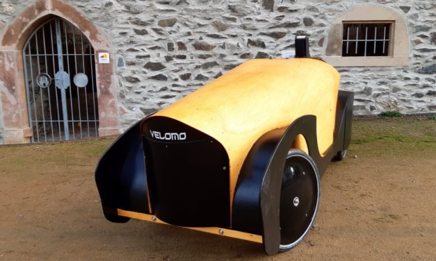 Another plywood velomobile. This time from Germany.