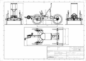 Basic dimensions of the Pony4 bike quad