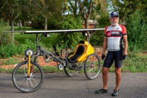 Solar powered tilting recumbent trike