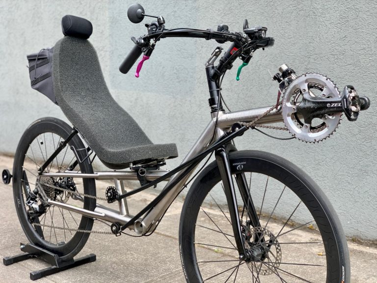 Titanium recumbent highracer