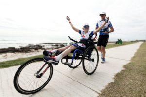 Hase Pino Riding Ironman With Disabled Son 01