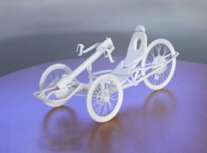 3D print recumbent trike with handbike option
