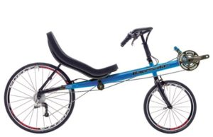 Carbon fibre recumbent road bike