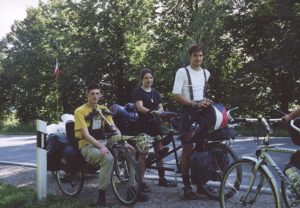The tandem and recumbent team with Sjaak Bloemberg