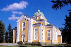 The world's largest wooden church in Kerimaki