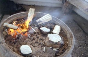 Baking bread while cycle touring