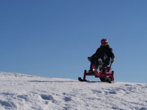 Arosno E Tracer Recumbent Snow Bike With Rubber Trace 1