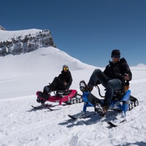 Arosno E Tracer Recumbent Snow Bike With Rubber Trace 2