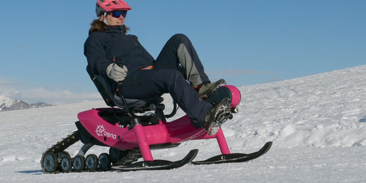 Recumbent snowmobile