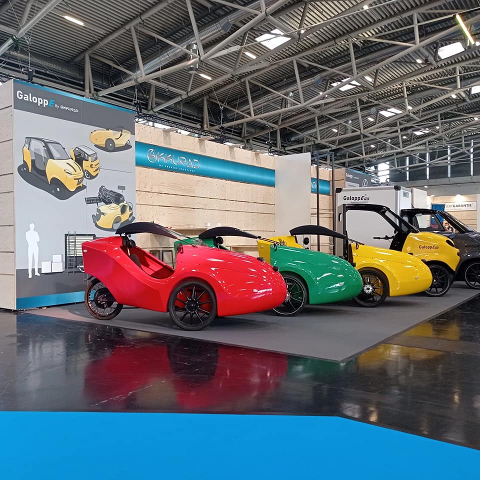 The range of electric vehicles shown by Akkurad at the IAA show in Münich, Germany