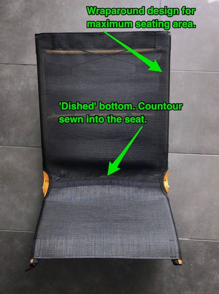 features of the recumbent seat