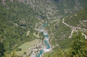 The Cemi river in western Albania