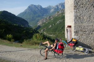 Albania by recumbent bike