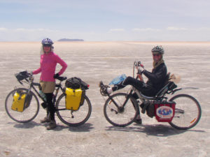 Julie Retka and David Byrne round the world recumbent expedition