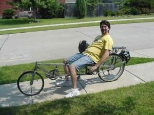Jim's first recumbent bike