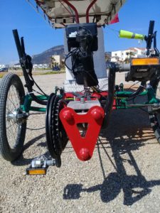 Homebuilt Recumbent Tandem Trike With Adaptation For Handicapped Stoker 1