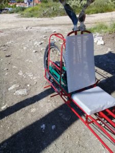 Homebuilt Recumbent Tandem Trike With Adaptation For Handicapped Stoker 4