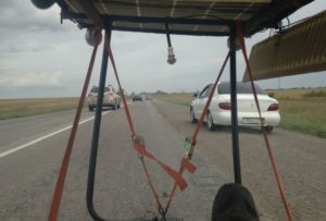 Overtaking cars in Ukraine