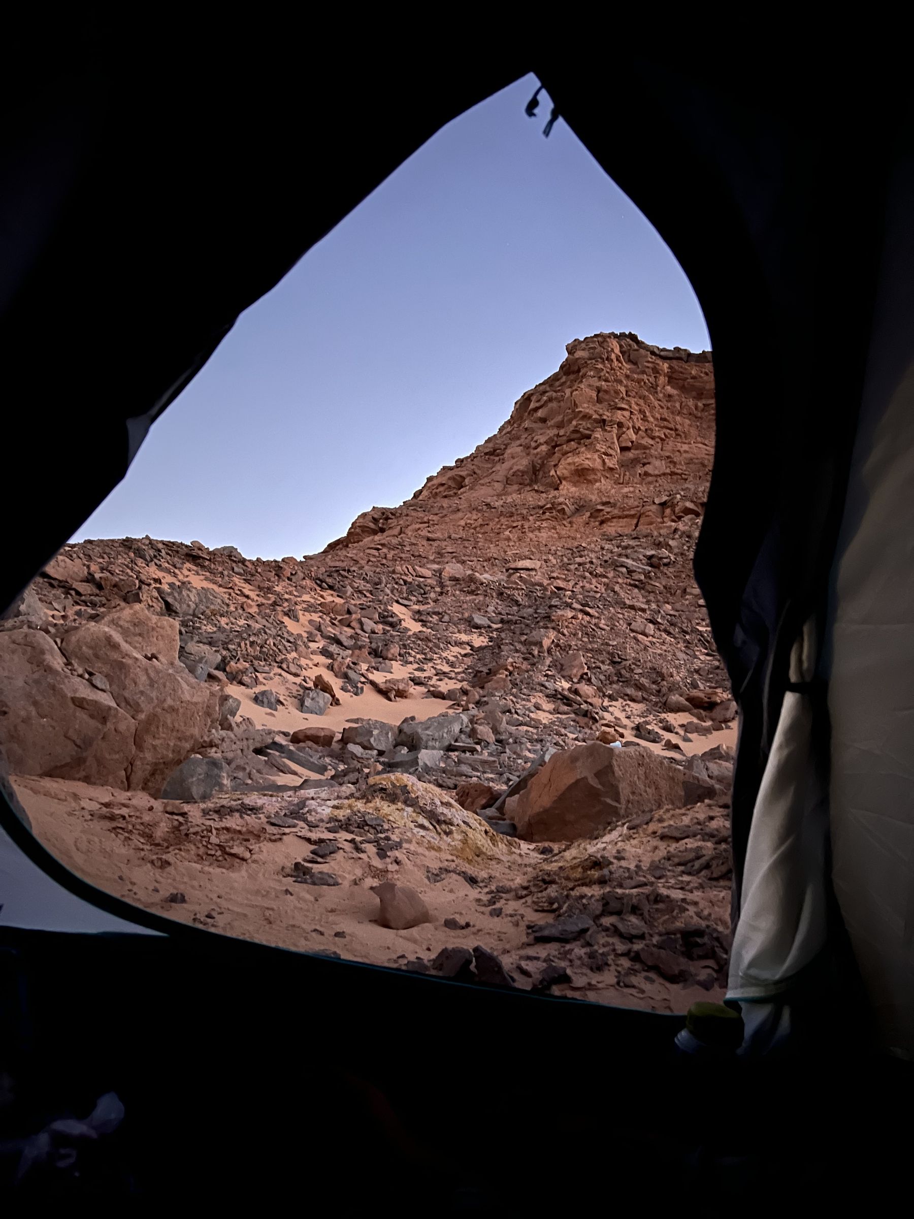 camping in the Sahara desert