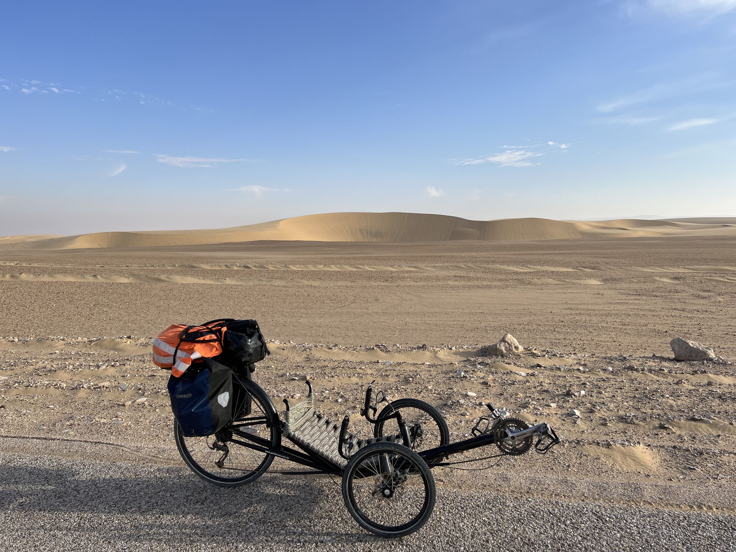 The Performer trike in the desert