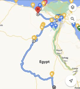 the bike tour in Sahara desert - Egypt