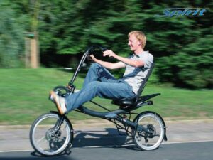 Compact Long Wheel Base recumbent bike - The HP Velotechnik Spirit