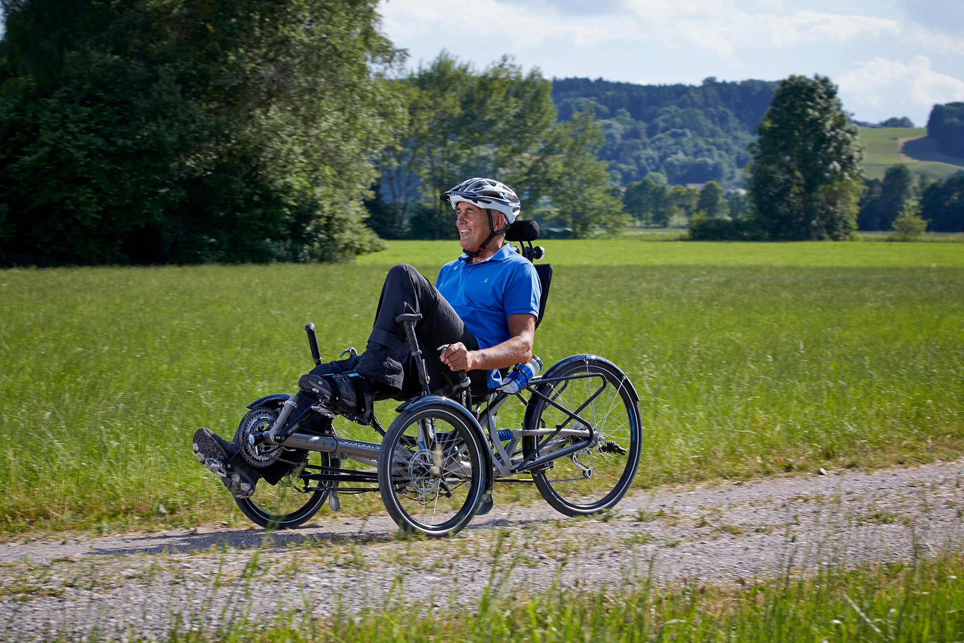 heavy duty recumbent trike HP Velotechnik Scorpion Plus