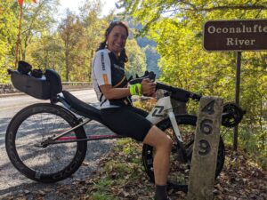 Maria Parker - CEO of Cruzbike a world-known manufacturer or fast recumbent road bikes