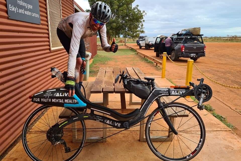 Unsupported Around Australia record smashed by over 5 days using a recumbent highracer