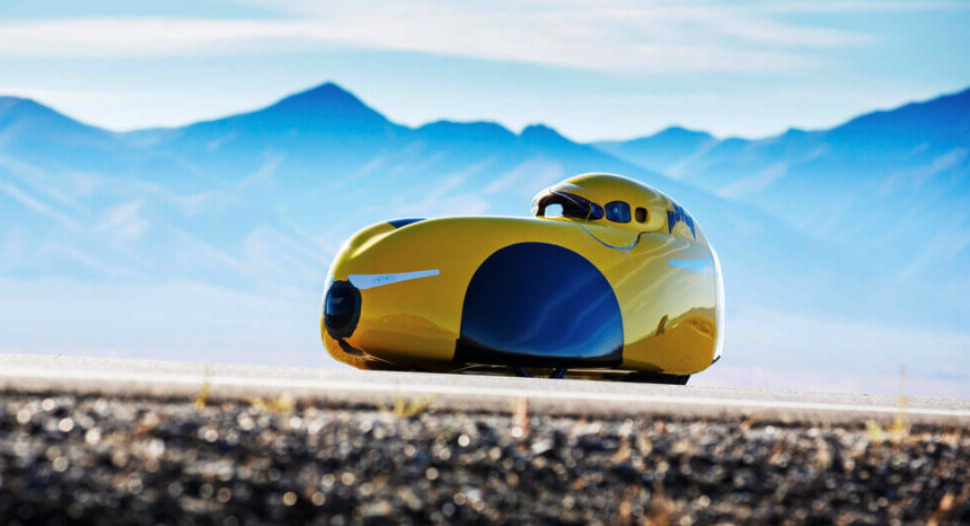 DF velomobile for Battle Mountain record rides