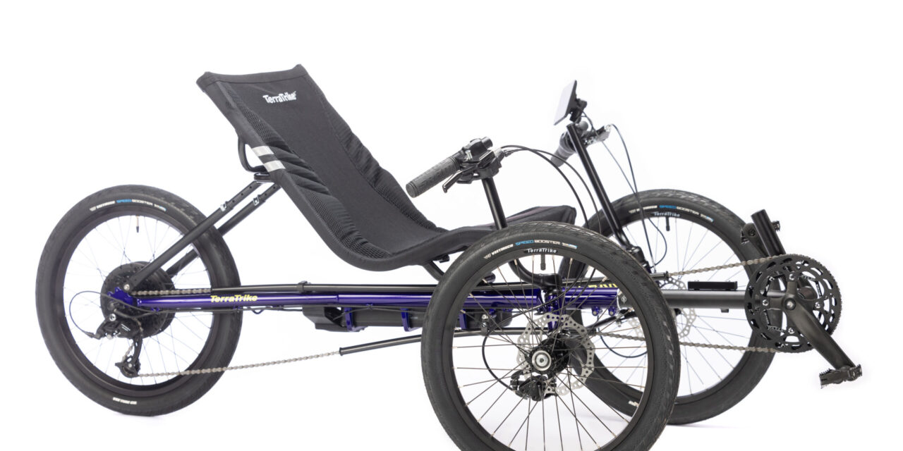 Terra Trike Charge is a new entry-level electric recumbent trike