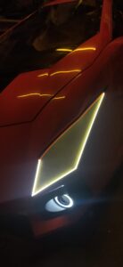 Lights of the velomobile
