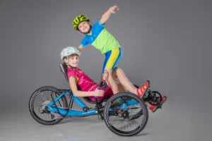 recumbent electric trike for short riders or kids
