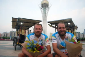 Finish under the symbol of Astana - the Bayterek Tower