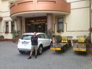 The governor of the region in which Honza was bitten by a dog paid for us to stay in a four-star hotel as an apology.