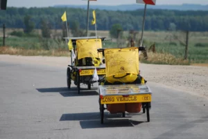 Riding through Romania