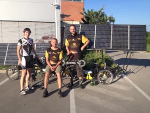 Meeting with Alexander Dolinsek. Slovenian recumbent ultramarathoner.