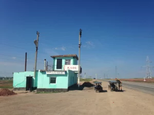 Typical road stop in Kazachstan