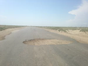 The Kazakhs have deep potholes...