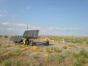 We cook in no man's land between two border crossings