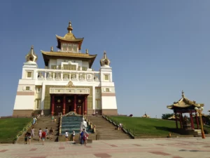 The largest Buddhist temple in Russia is in Elista